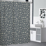 Cute Star Pattern Print Shower Curtain