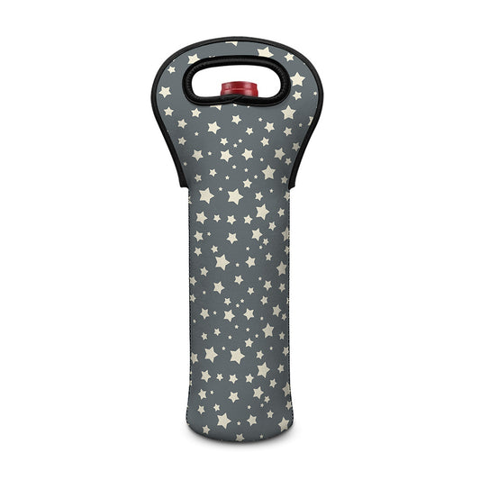 Cute Star Pattern Print Single Neoprene Wine Tote