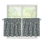Cute Star Pattern Print Tier Curtains