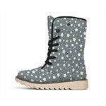 Cute Star Pattern Print Winter Boots