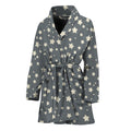Cute Star Pattern Print Women's Bathrobe