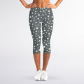 Cute Star Pattern Print Women's Capri Leggings