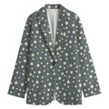 Cute Star Pattern Print Women's Cotton Blazer