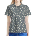 Cute Star Pattern Print Women's Polo Shirt
