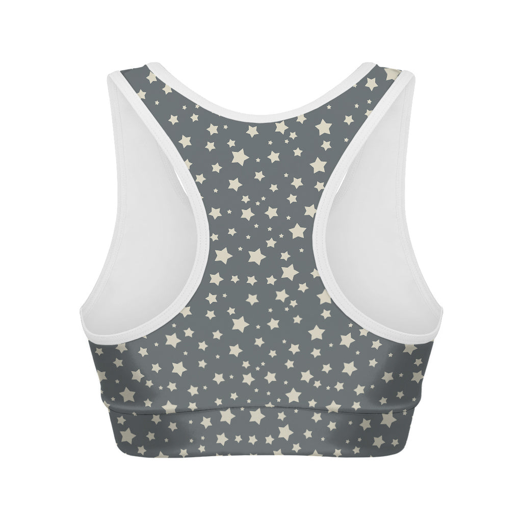 Cute Star Pattern Print Women's Sports Bra