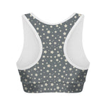 Cute Star Pattern Print Women's Sports Bra