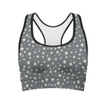 Cute Star Pattern Print Women's Sports Bra