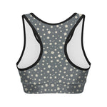 Cute Star Pattern Print Women's Sports Bra