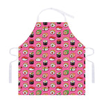 Cute Sushi And Rolls Pattern Print Adjustable Apron