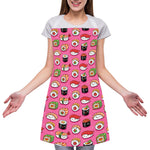 Cute Sushi And Rolls Pattern Print Adjustable Apron