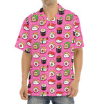 Cute Sushi And Rolls Pattern Print Aloha Shirt