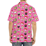 Cute Sushi And Rolls Pattern Print Aloha Shirt