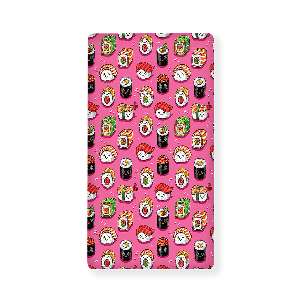 Cute Sushi And Rolls Pattern Print Baby Crib Sheet