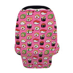 Cute Sushi And Rolls Pattern Print Baby Seat Cover