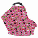 Cute Sushi And Rolls Pattern Print Baby Seat Cover