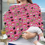 Cute Sushi And Rolls Pattern Print Baby Seat Cover