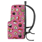 Cute Sushi And Rolls Pattern Print Backpack