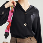 Cute Sushi And Rolls Pattern Print Bag Strap