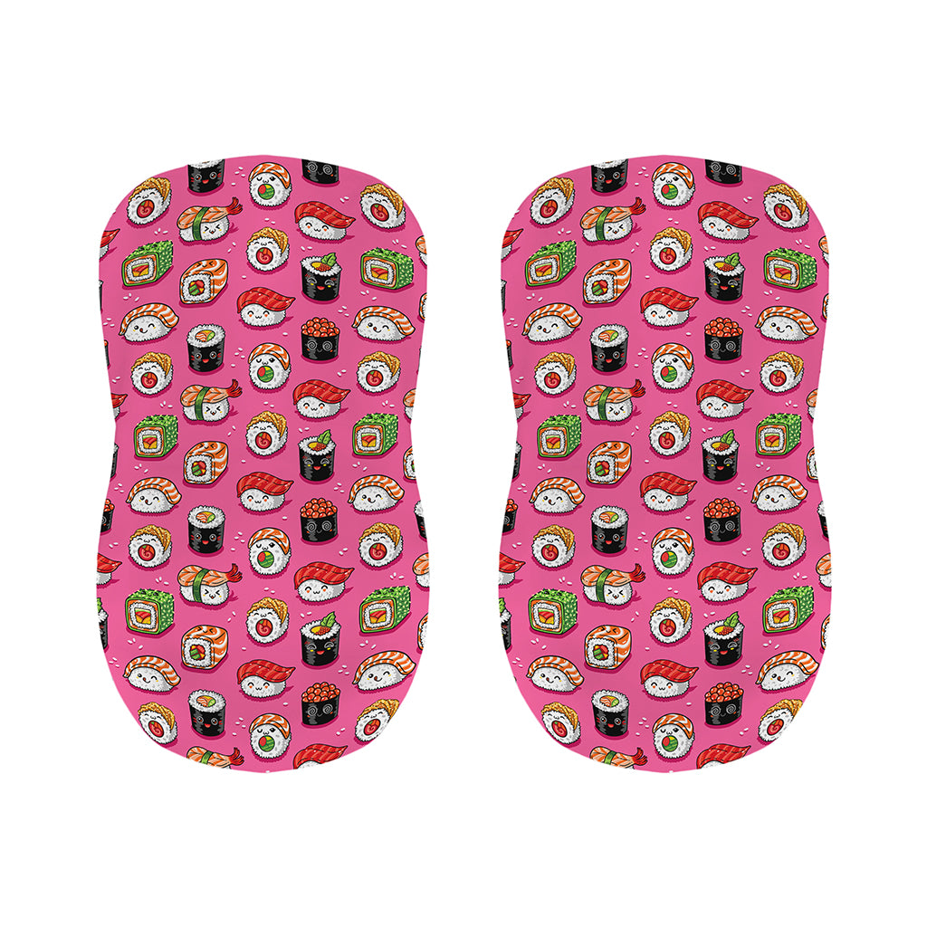 Cute Sushi And Rolls Pattern Print Bar Stool Covers