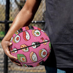 Cute Sushi And Rolls Pattern Print Basketball