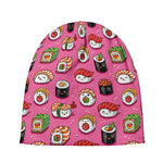 Cute Sushi And Rolls Pattern Print Beanie
