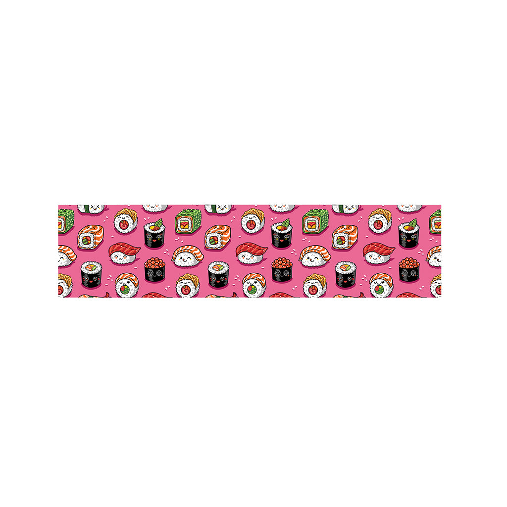 Cute Sushi And Rolls Pattern Print Bed Runner
