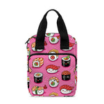 Cute Sushi And Rolls Pattern Print Bible Tote Bag