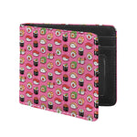 Cute Sushi And Rolls Pattern Print Bifold Wallet