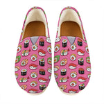 Cute Sushi And Rolls Pattern Print Casual Shoes