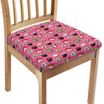 Cute Sushi And Rolls Pattern Print Chair Cushion Cover