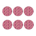 Cute Sushi And Rolls Pattern Print Coaster Set