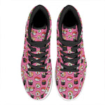 Cute Sushi And Rolls Pattern Print High Top Leather Sneakers