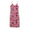 Cute Sushi And Rolls Pattern Print Jersey Midi Cami Dress