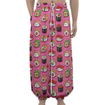 Cute Sushi And Rolls Pattern Print Lantern Pants