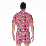 Cute Sushi And Rolls Pattern Print Men's Rompers