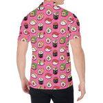 Cute Sushi And Rolls Pattern Print Men's Shirt