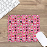 Cute Sushi And Rolls Pattern Print Mouse Pad