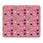 Cute Sushi And Rolls Pattern Print Mouse Pad