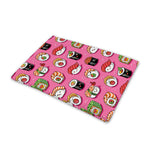 Cute Sushi And Rolls Pattern Print Pet Cooling Mat Cover