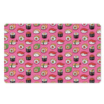 Cute Sushi And Rolls Pattern Print Polyester Doormat