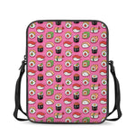 Cute Sushi And Rolls Pattern Print Rectangular Crossbody Bag