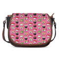 Cute Sushi And Rolls Pattern Print Saddle Bag