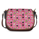 Cute Sushi And Rolls Pattern Print Saddle Bag
