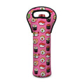 Cute Sushi And Rolls Pattern Print Single Neoprene Wine Tote