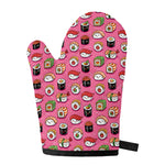 Cute Sushi And Rolls Pattern Print Single Oven Mitt