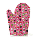 Cute Sushi And Rolls Pattern Print Single Oven Mitt