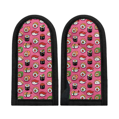 Cute Sushi And Rolls Pattern Print Skillet Handle Cover