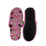 Cute Sushi And Rolls Pattern Print Slippers