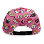 Cute Sushi And Rolls Pattern Print Snapback Cap