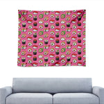 Cute Sushi And Rolls Pattern Print Tapestry